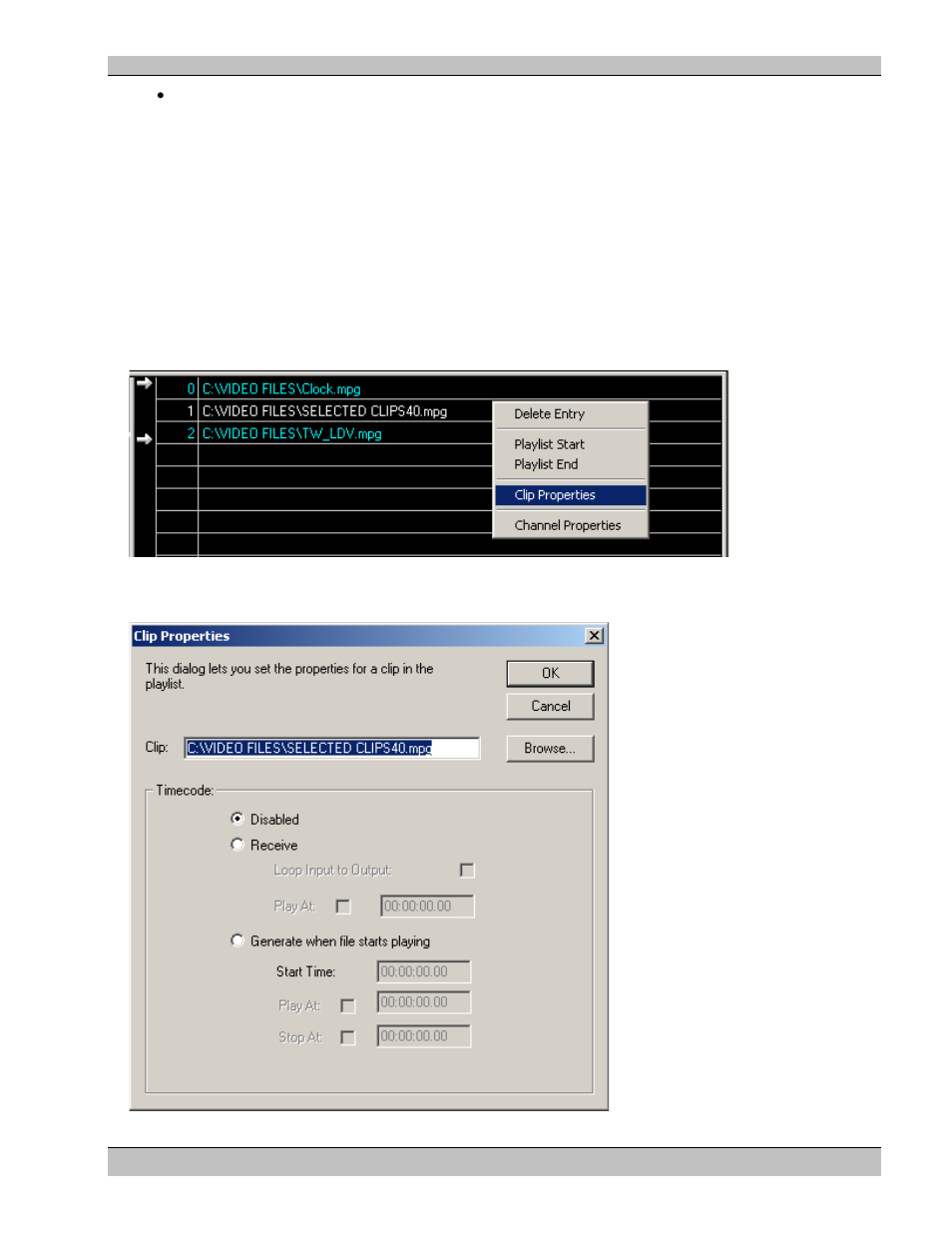 The clip properties dialog | Extron Electronics MS9200P User Manual | Page 29 / 124