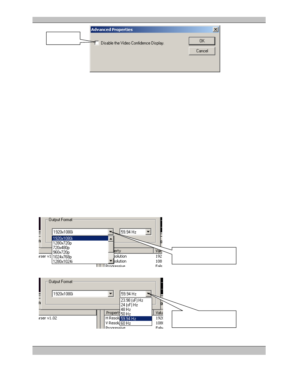 Bcs – brightness-contrast--saturation, Overlap (soft edging or edge blending), Output format | Extron Electronics MS9200P User Manual | Page 43 / 124
