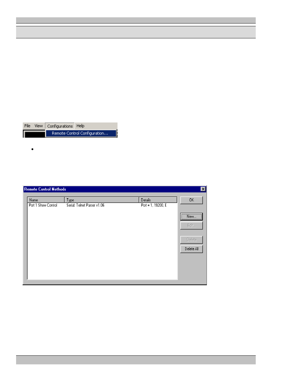 Chapter 11: remote control configuration, The remote control methods dialog, To create a new method | Chapter 11, Remote control configuration | Extron Electronics MS9200P User Manual | Page 66 / 124