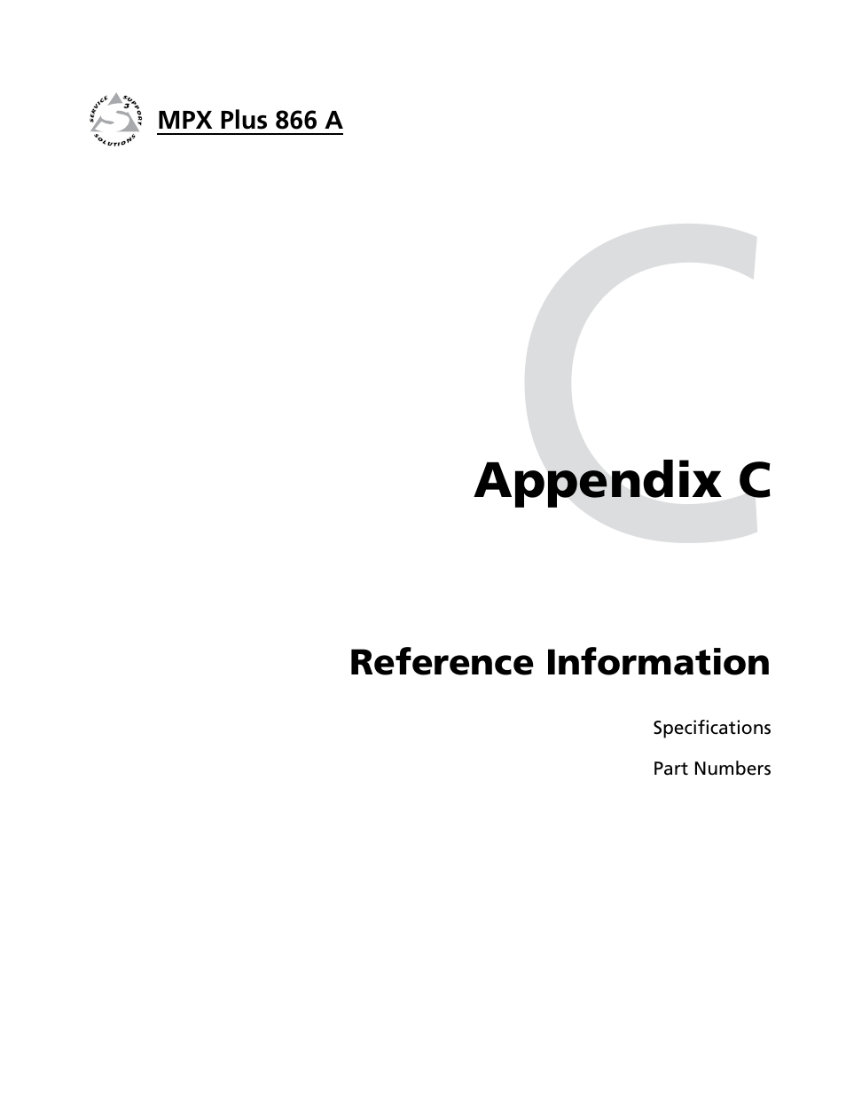 Appendix c • reference information | Extron Electronics MPX Plus 866 A Rev. B User Manual | Page 209 / 222