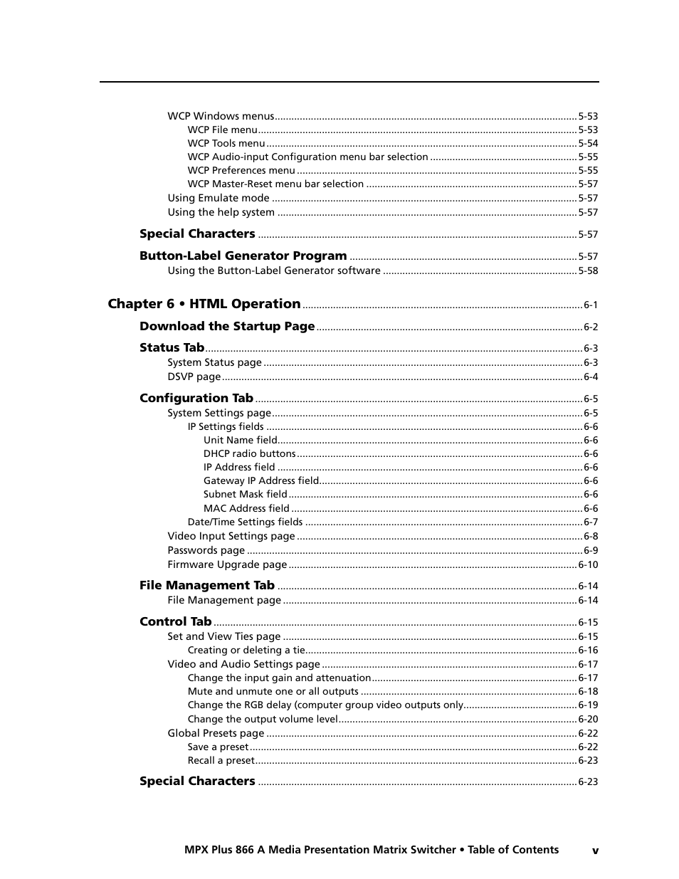 Preliminar y | Extron Electronics MPX Plus 866 A Rev. B User Manual | Page 9 / 222