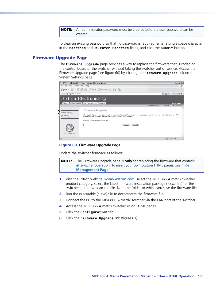 Extron Electronics MPX 866 A User Guide User Manual | Page 108 / 134