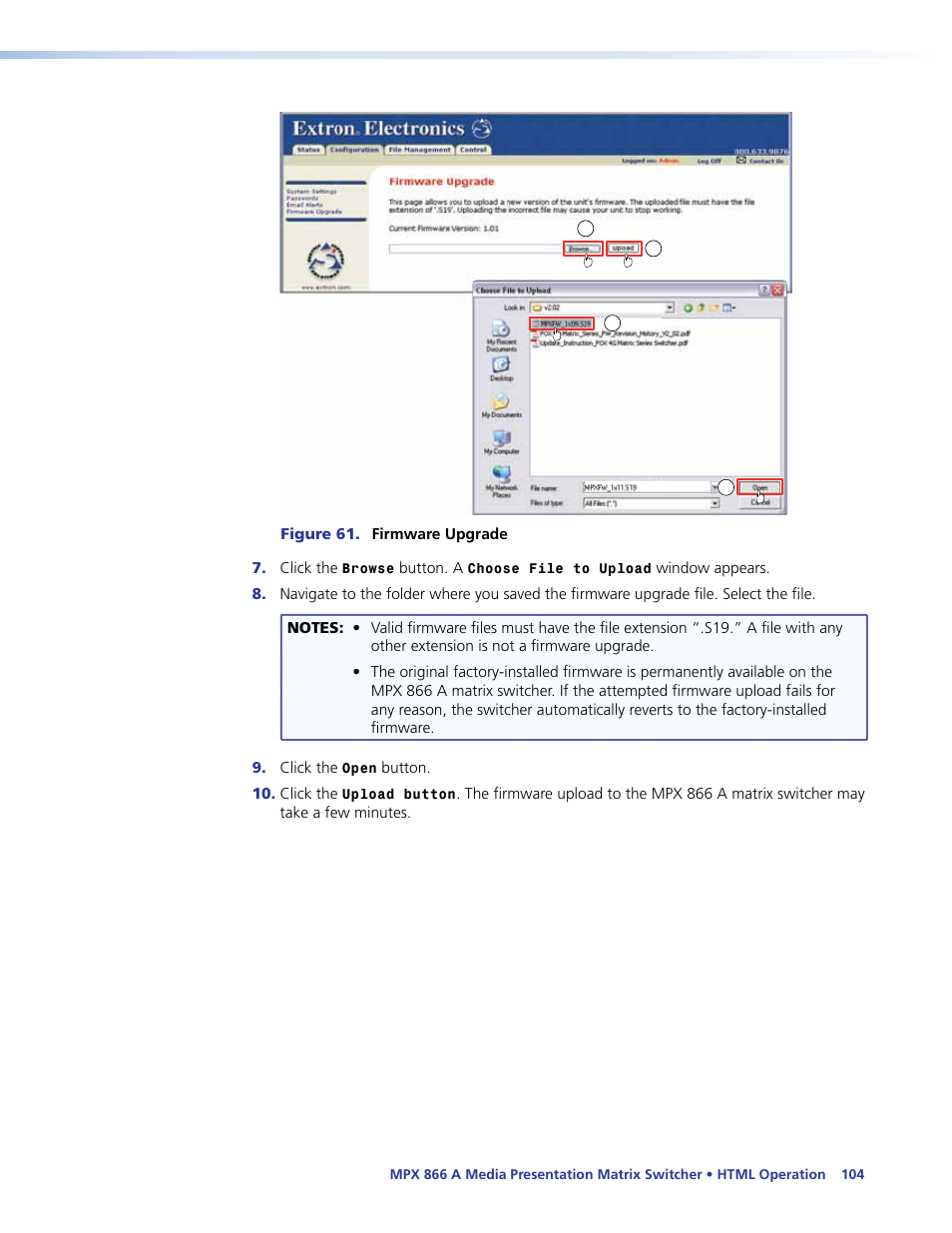 Extron Electronics MPX 866 A User Guide User Manual | Page 109 / 134