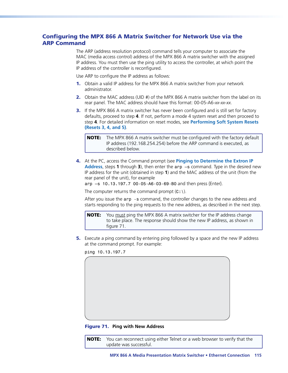 Configuring the mpx 866 a | Extron Electronics MPX 866 A User Guide User Manual | Page 120 / 134