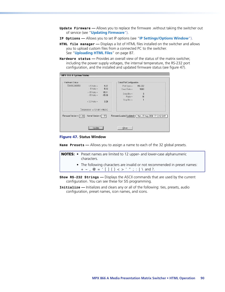 Extron Electronics MPX 866 A User Guide User Manual | Page 95 / 134