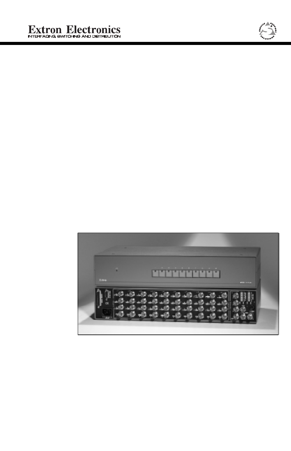 Extron Electronics 8 PLUS SWITCHER User Manual | 30 pages