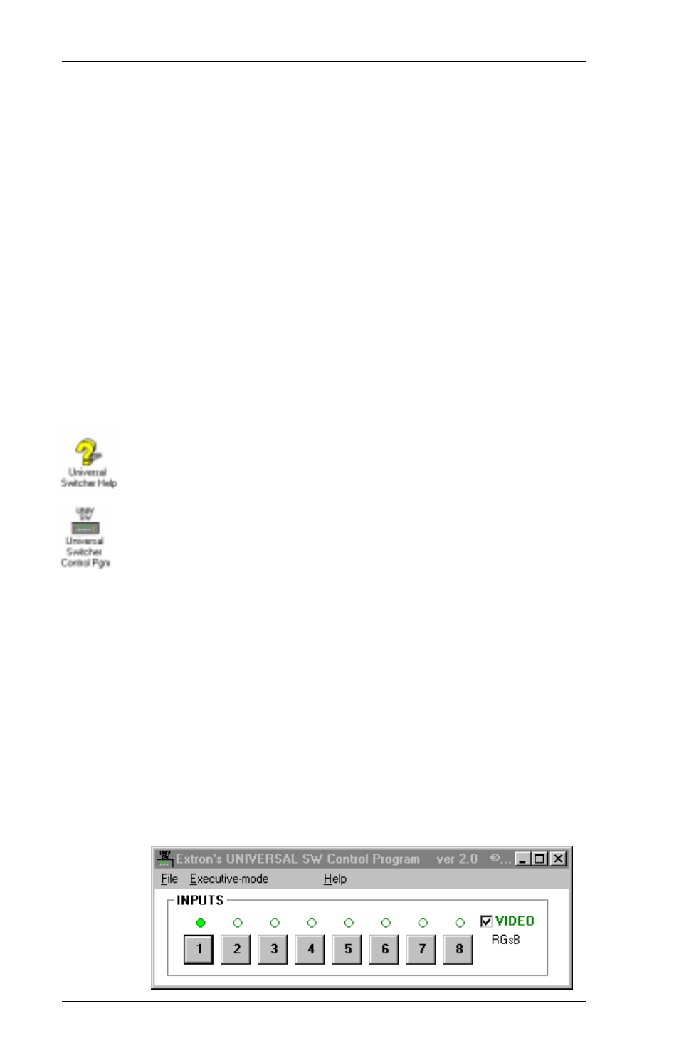 Software, Installing the software, Using the software | Extron Electronics 8 PLUS SWITCHER User Manual | Page 22 / 30