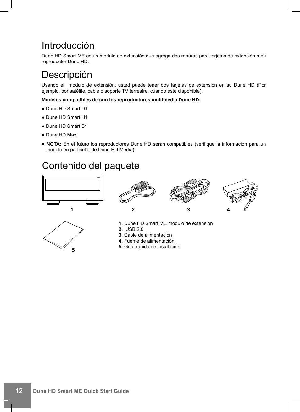 DUNE Smart ME User Manual | Page 12 / 20