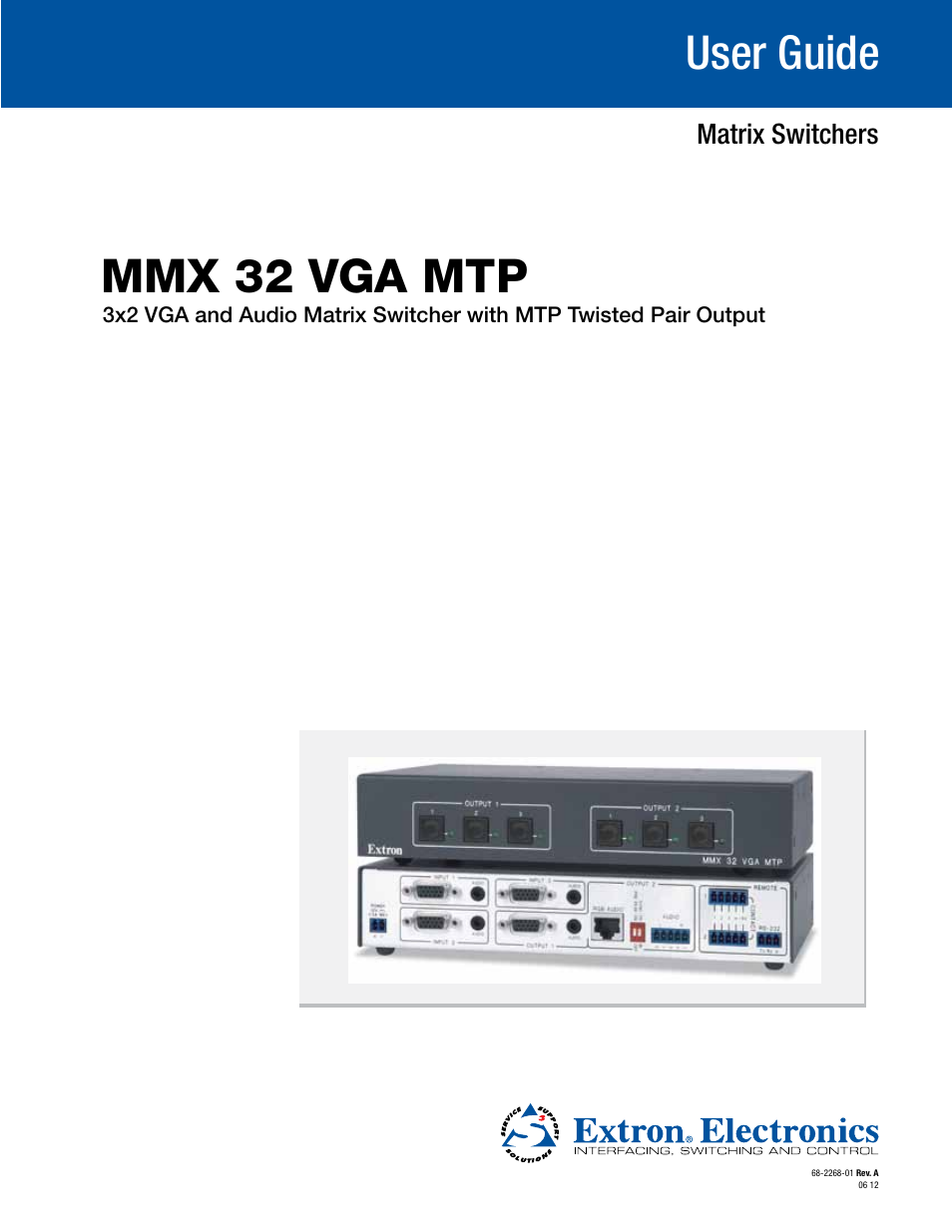 Extron Electronics MMX 32 VGA MTP User Guide User Manual | 33 pages
