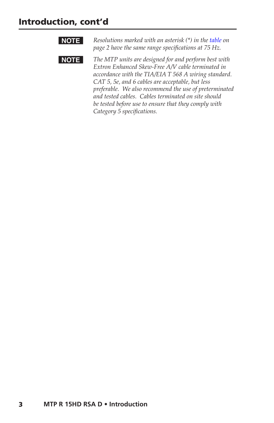 Introduction, cont’d | Extron Electronics MTP R 15HD RSA D User Guide User Manual | Page 7 / 27