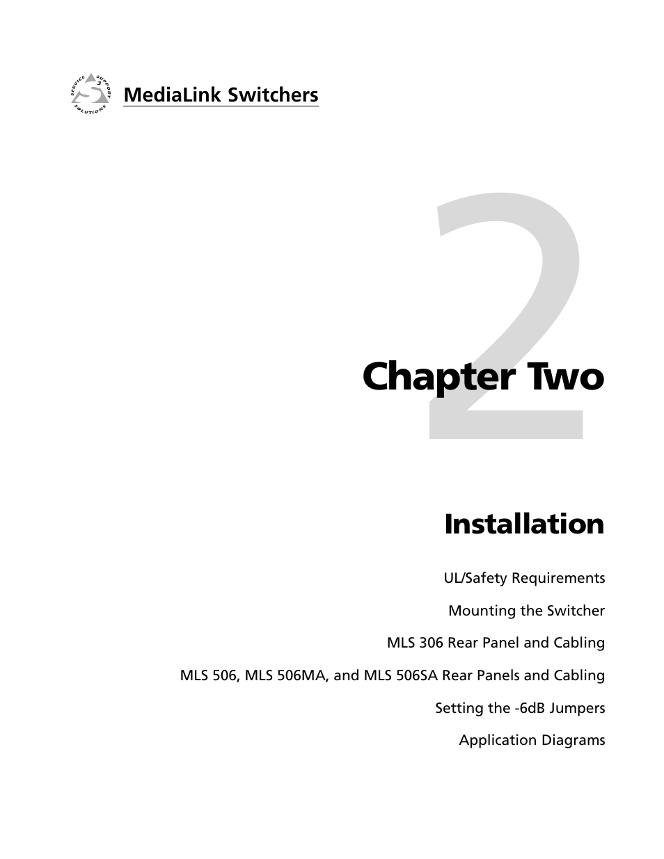 Extron Electronics MLS 506SA User Manual | Page 7 / 50