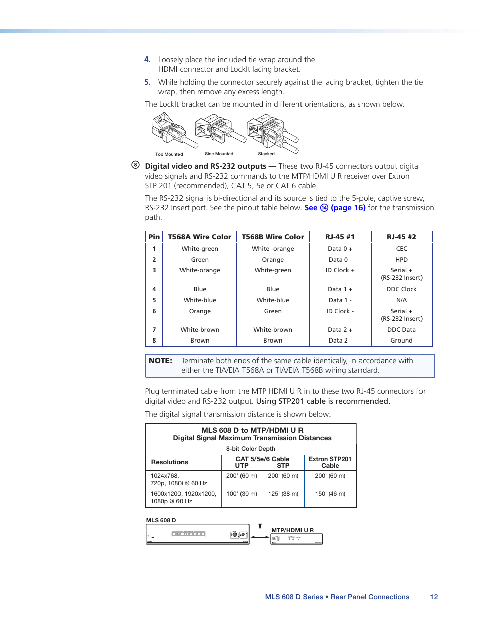 Extron Electronics MLS 608 D Series User Guide User Manual | Page 18 / 100