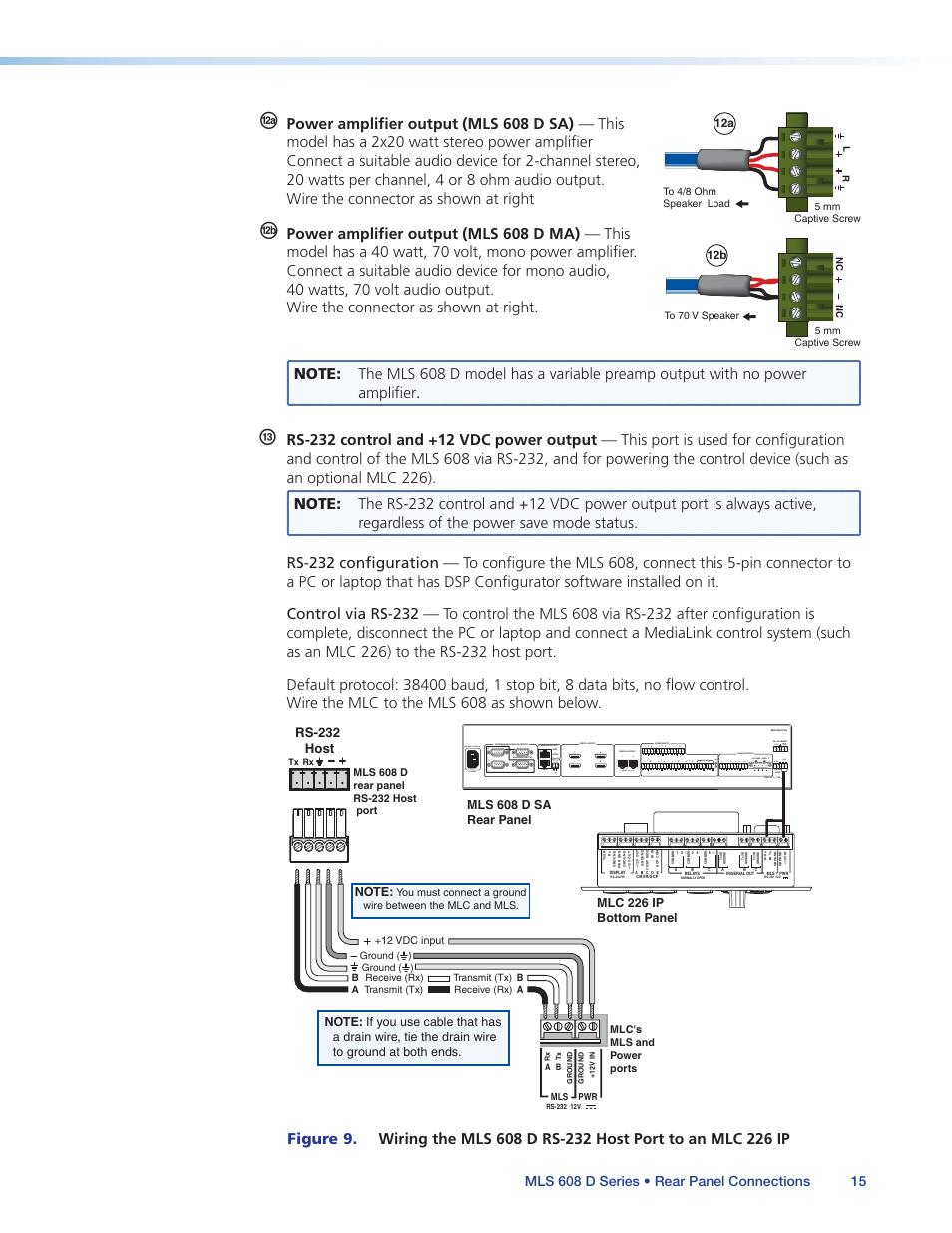 Extron Electronics MLS 608 D Series User Guide User Manual | Page 21 / 100