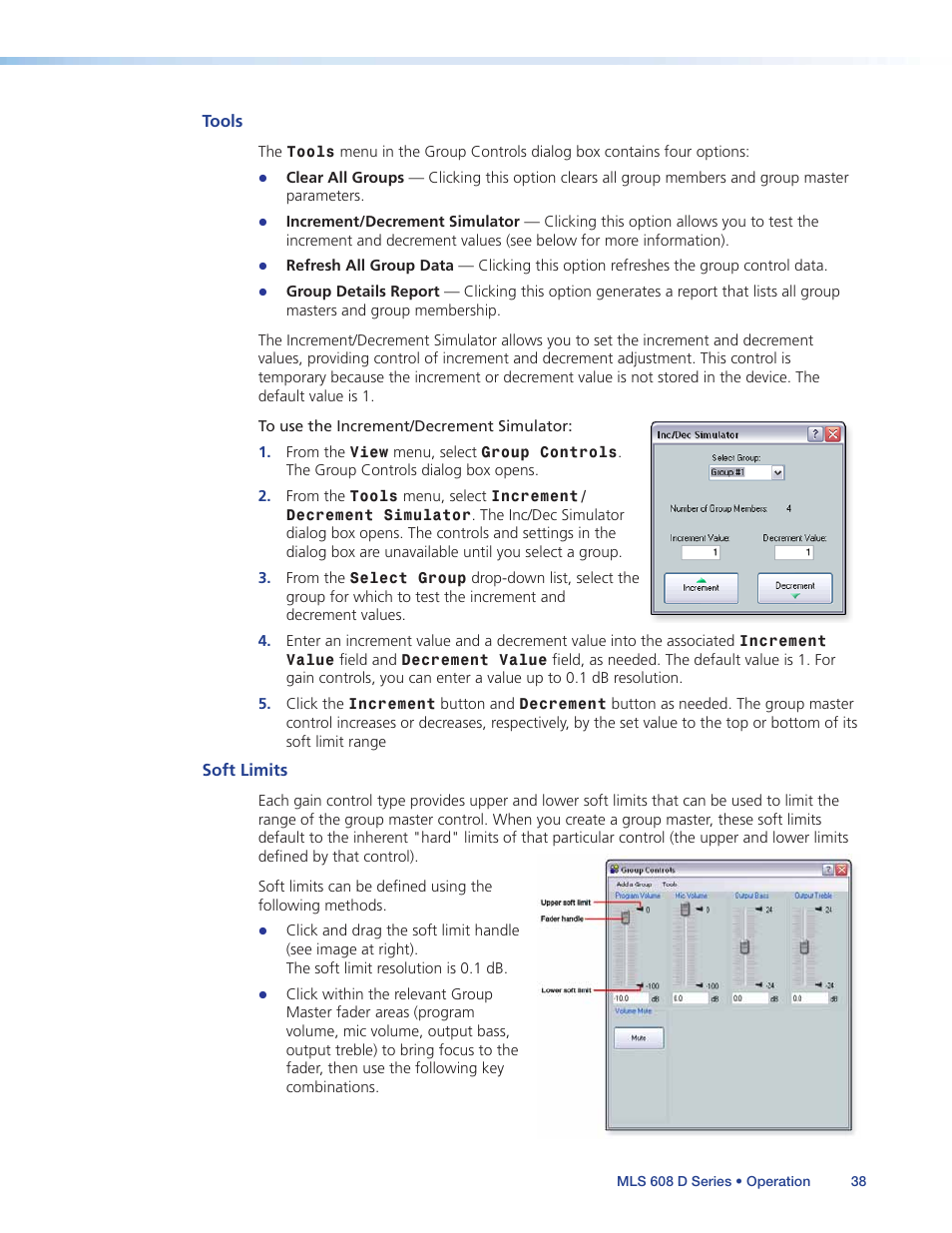Extron Electronics MLS 608 D Series User Guide User Manual | Page 44 / 100