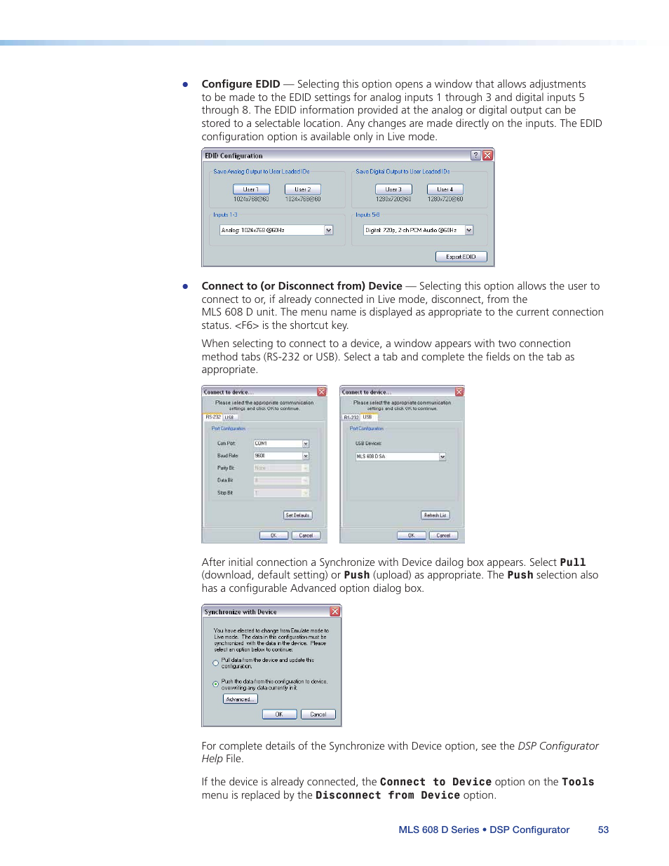Extron Electronics MLS 608 D Series User Guide User Manual | Page 59 / 100