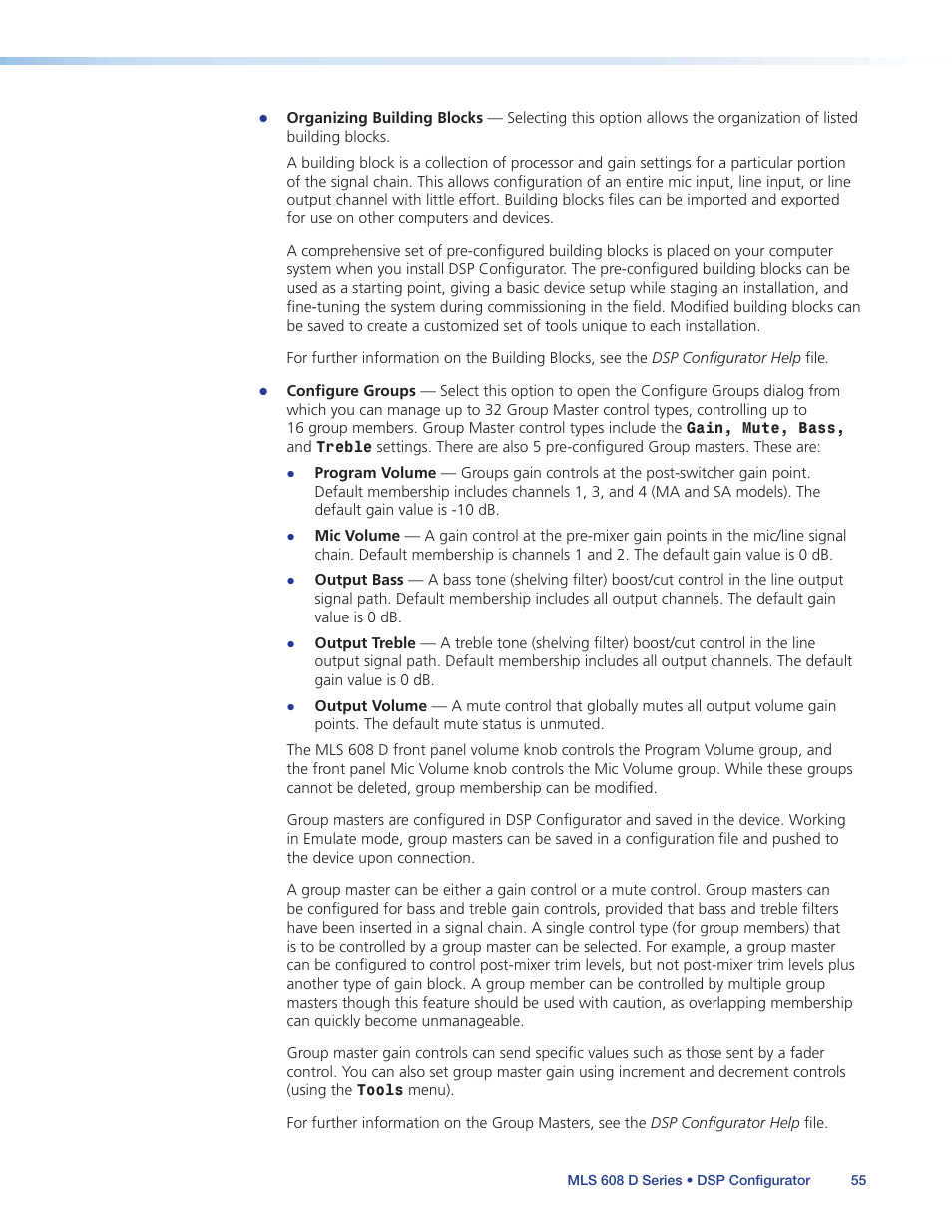 Extron Electronics MLS 608 D Series User Guide User Manual | Page 61 / 100