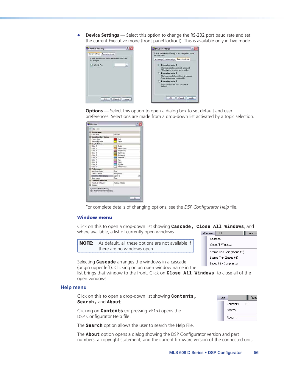 Extron Electronics MLS 608 D Series User Guide User Manual | Page 62 / 100