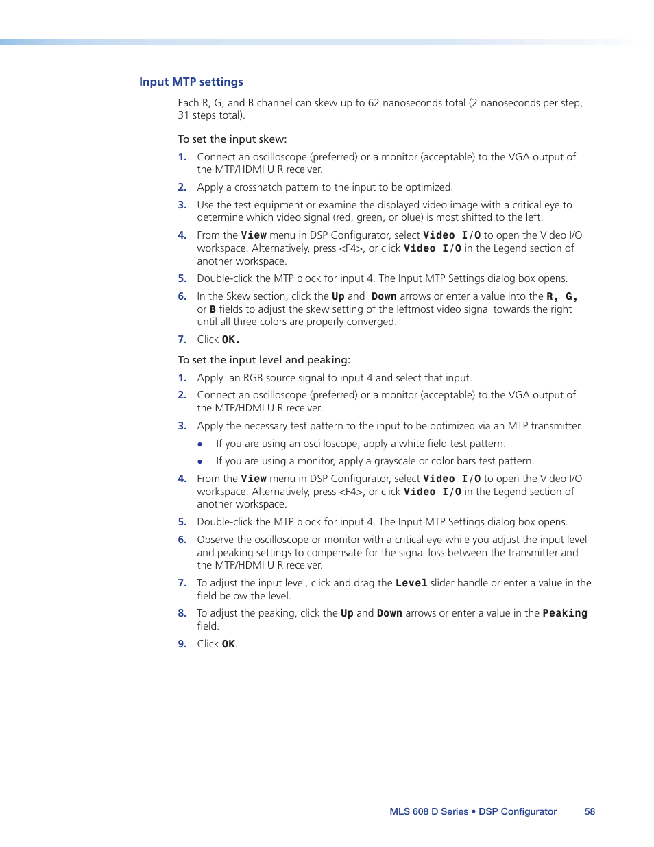 Extron Electronics MLS 608 D Series User Guide User Manual | Page 64 / 100