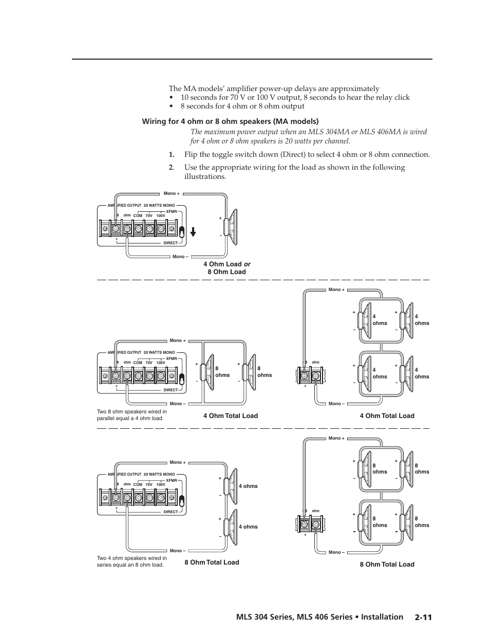 Preliminar y | Extron Electronics MLS 406SA User Manual | Page 19 / 62