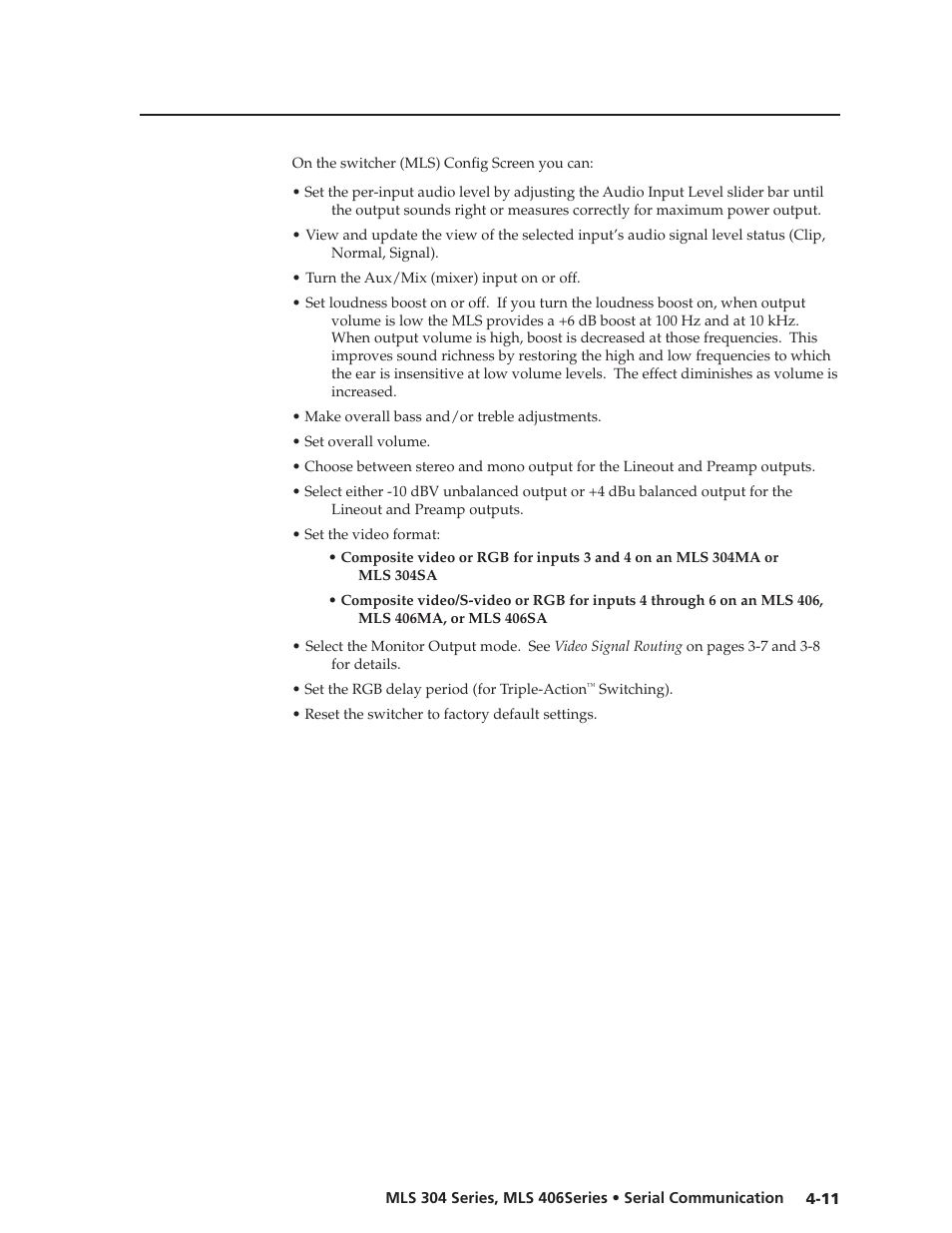 Preliminar y | Extron Electronics MLS 406SA User Manual | Page 45 / 62