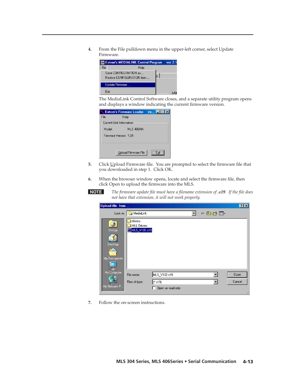 Preliminar y | Extron Electronics MLS 406SA User Manual | Page 47 / 62