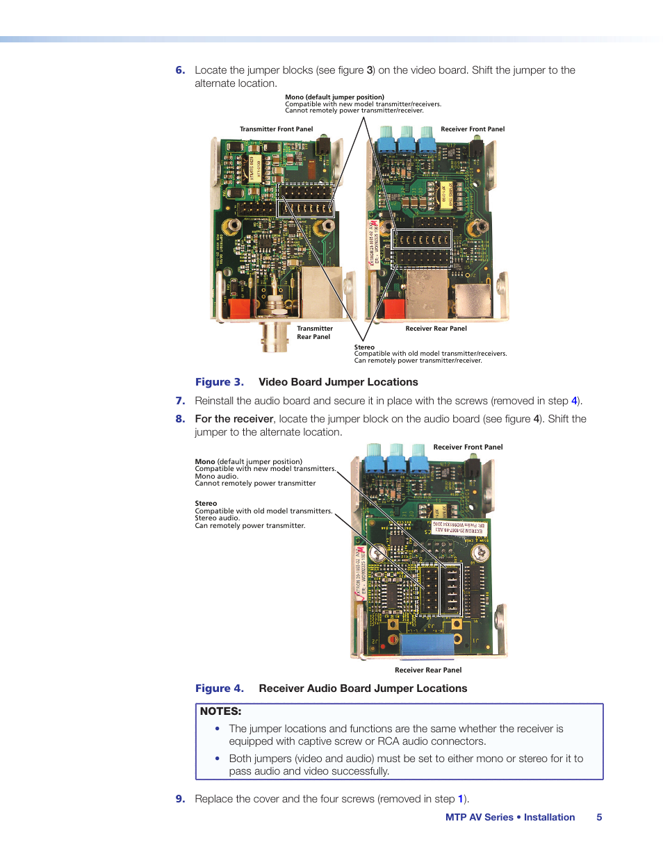 Extron Electronics MTP AV Series User Guide User Manual | Page 11 / 23