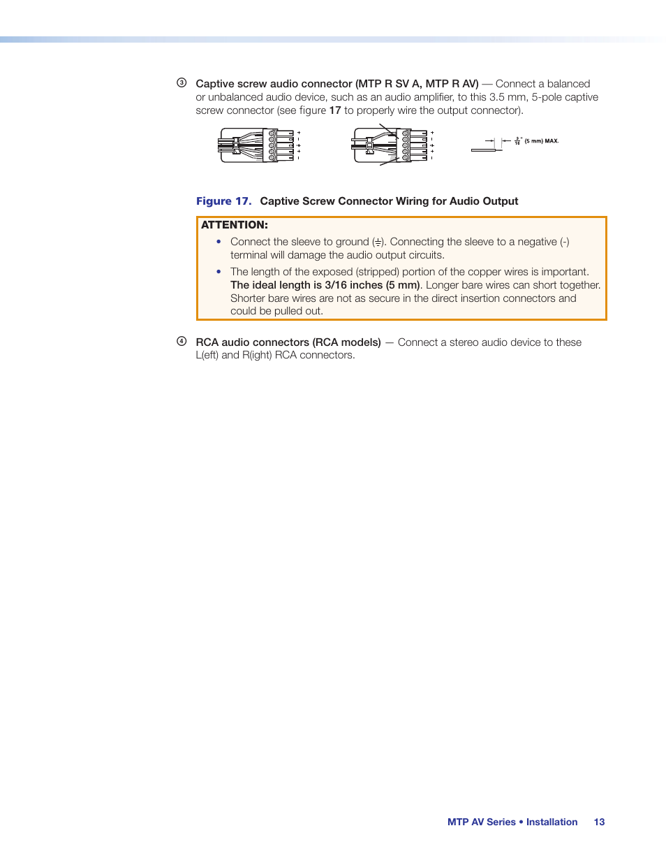 And figure | Extron Electronics MTP AV Series User Guide User Manual | Page 19 / 23