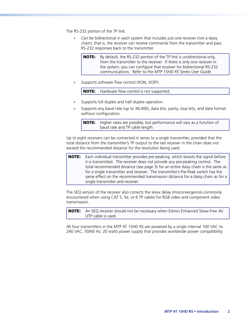Extron Electronics MTP 4T 15HD RS User Guide User Manual | Page 7 / 18
