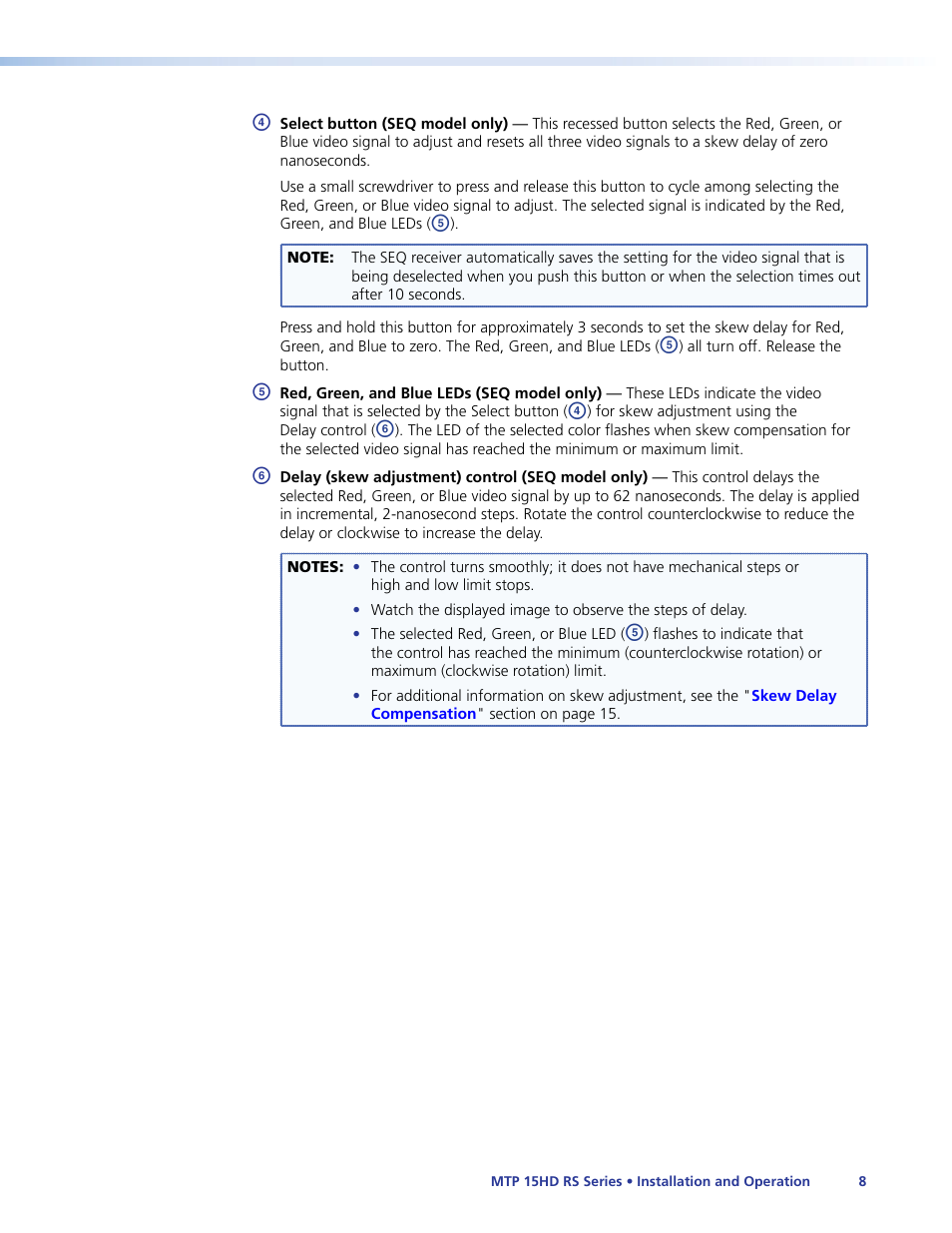 Extron Electronics MTP 15HD RS Series User Guide Rev. F User Manual | Page 12 / 26