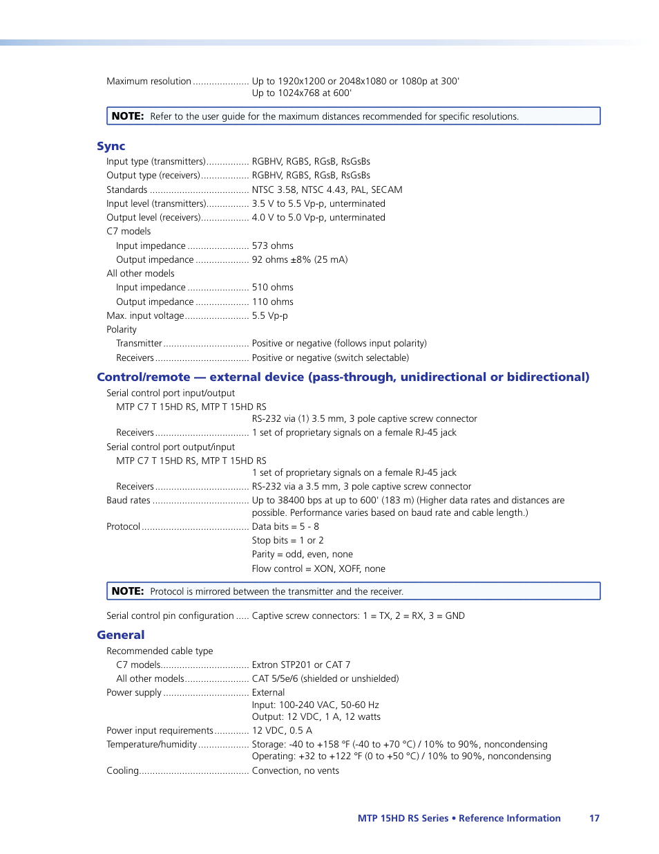 Extron Electronics MTP 15HD RS Series User Guide Rev. F User Manual | Page 21 / 26