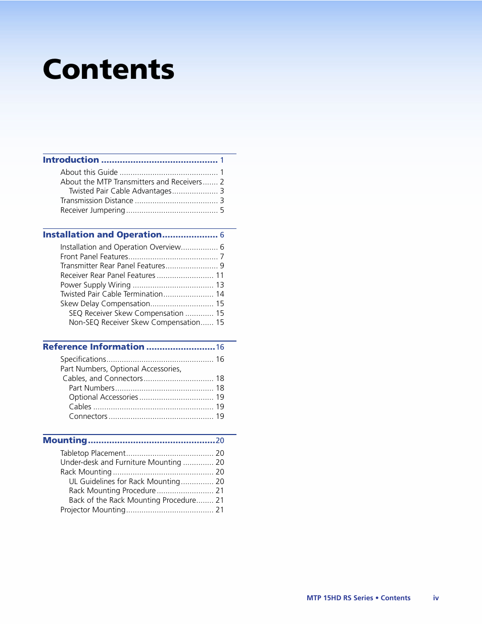 Extron Electronics MTP 15HD RS Series User Guide Rev. F User Manual | Page 4 / 26