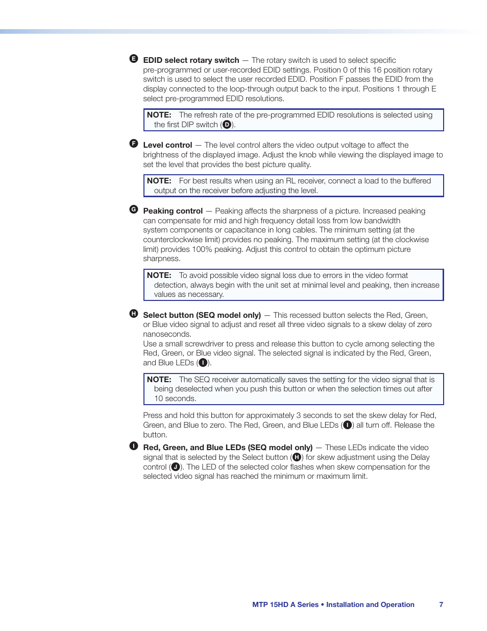 Extron Electronics MTP 15HD A Series User Guide Rev. C User Manual | Page 12 / 25