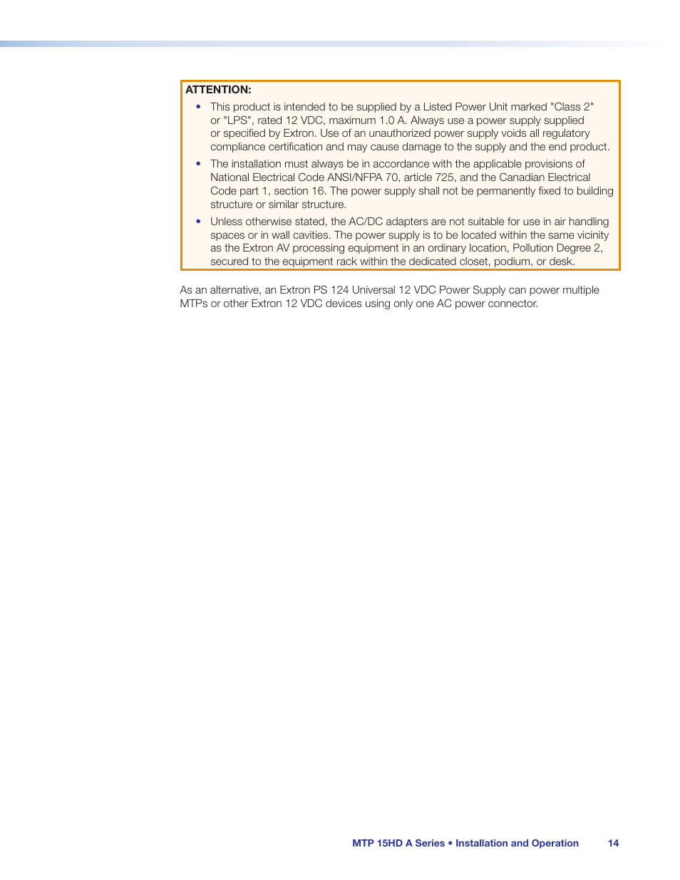 Extron Electronics MTP 15HD A Series User Guide Rev. C User Manual | Page 19 / 25