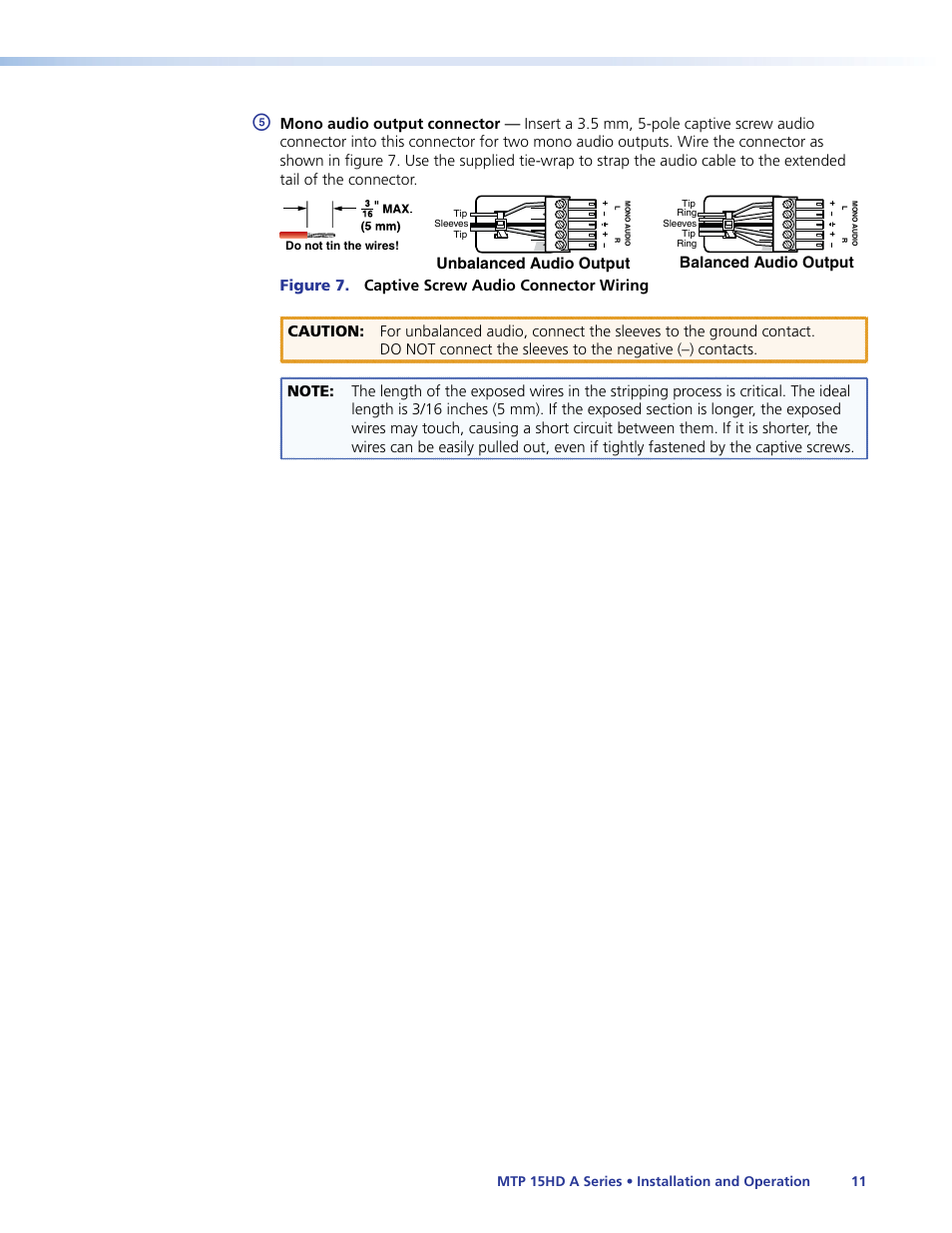 Extron Electronics MTP 15HD A Series User Guide Rev. F User Manual | Page 15 / 26