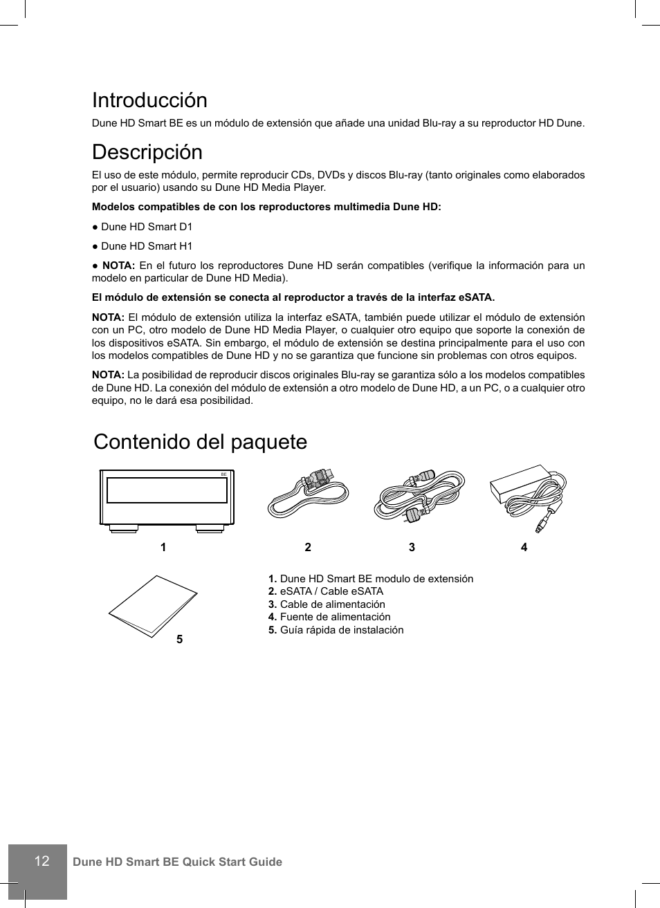 DUNE Smart BE User Manual | Page 12 / 20