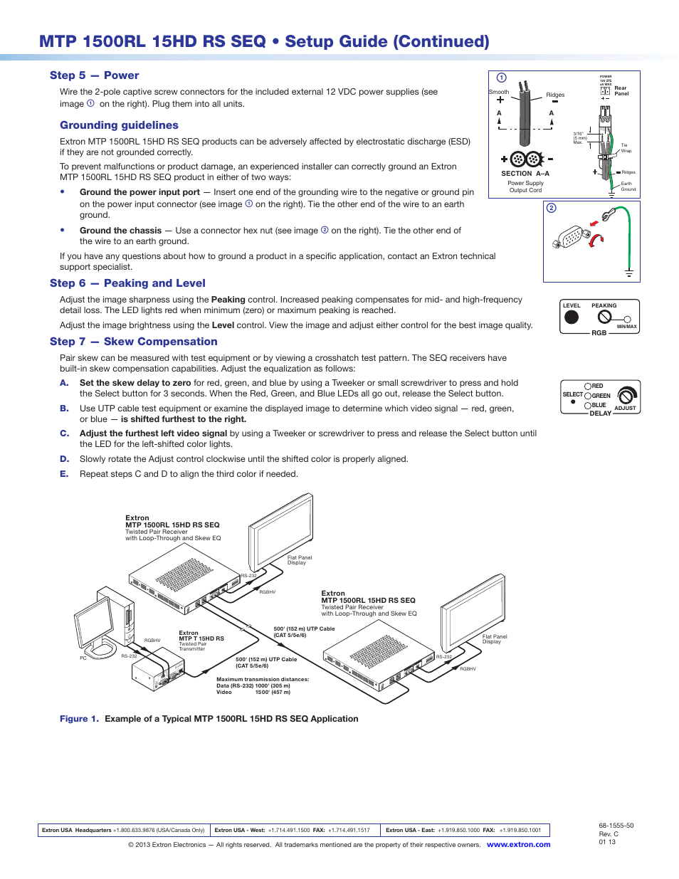 Extron Electronics MTP 1500RL 15HD RS SEQ Setup Guide User Manual | Page 2 / 2