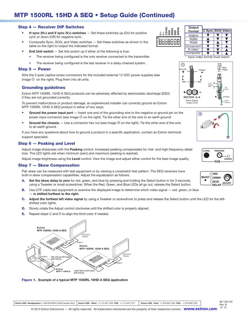 Extron Electronics MTP 1500RL 15HD A SEQ Setup Guide User Manual | Page 2 / 2