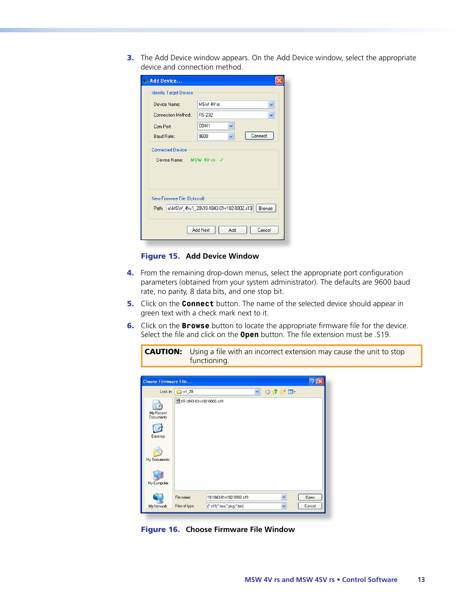 Extron Electronics MSW 4V rs User Guide User Manual | Page 19 / 30