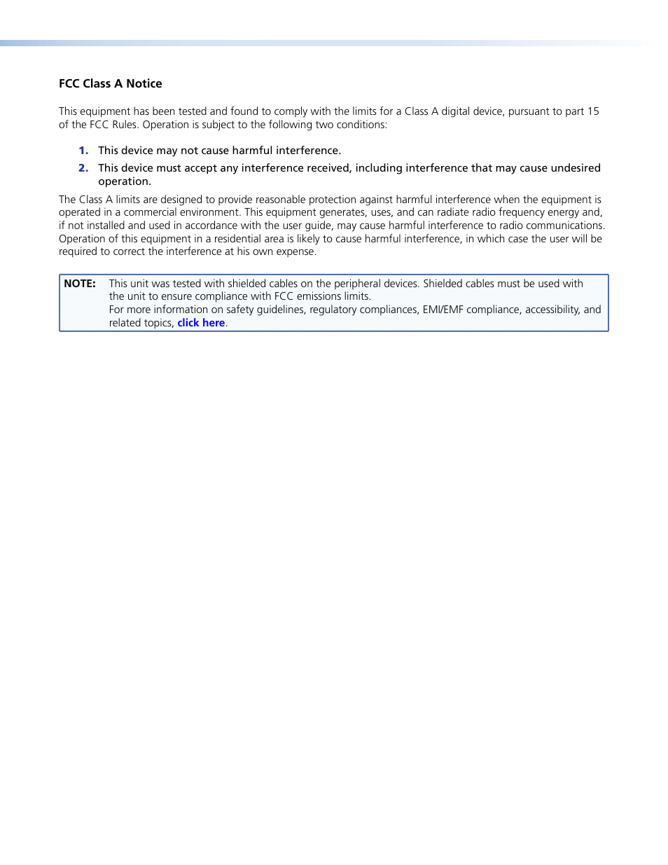 Fcc class a notice | Extron Electronics MSW 4V rs User Guide User Manual | Page 3 / 30