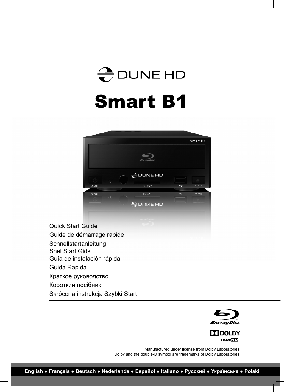 DUNE HD Smart B1 User Manual | 76 pages