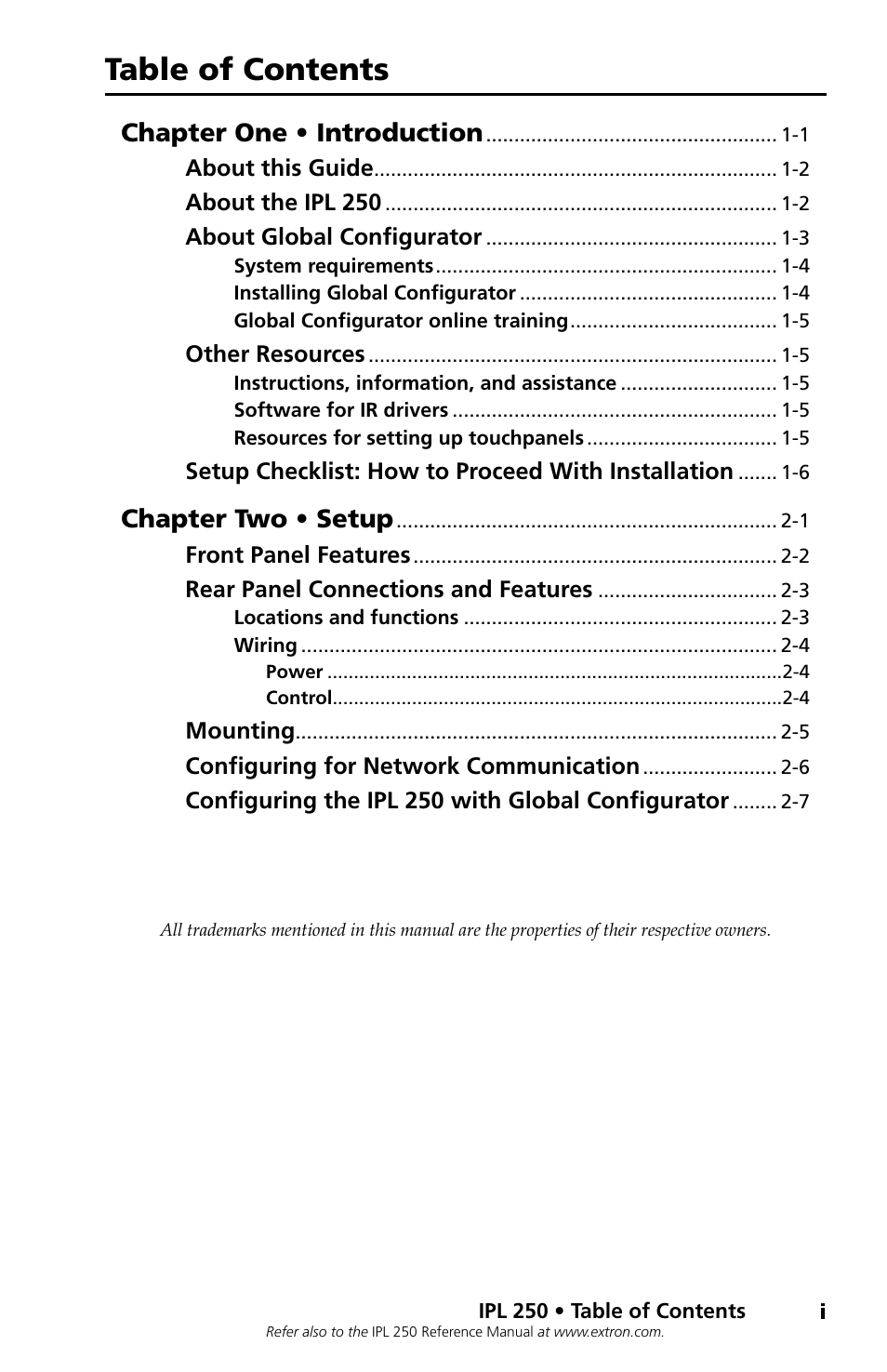 Extron Electronics IPL 250 Setup Guide User Manual | Page 3 / 20