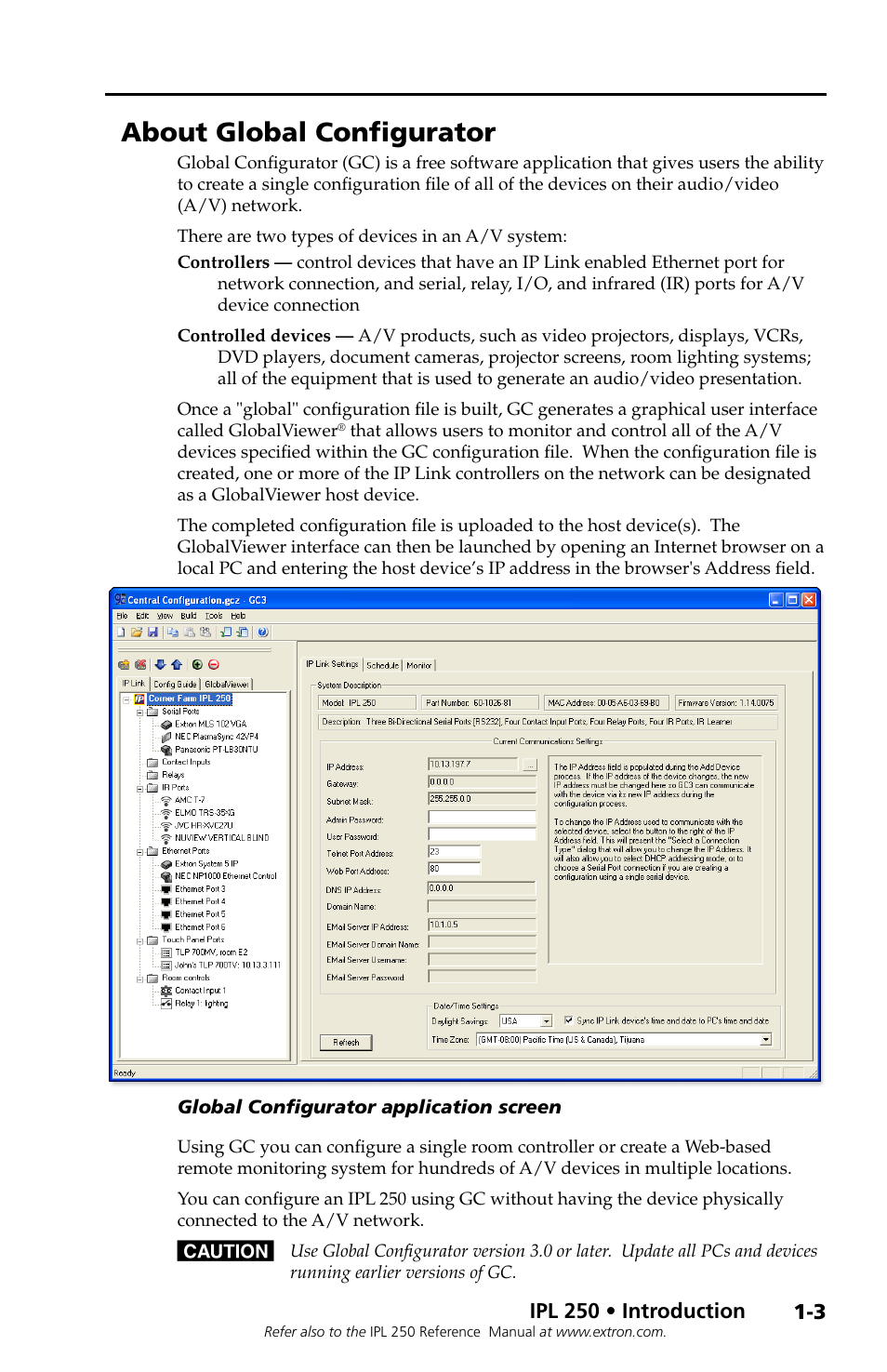 About global configurator | Extron Electronics IPL 250 Setup Guide User Manual | Page 7 / 20