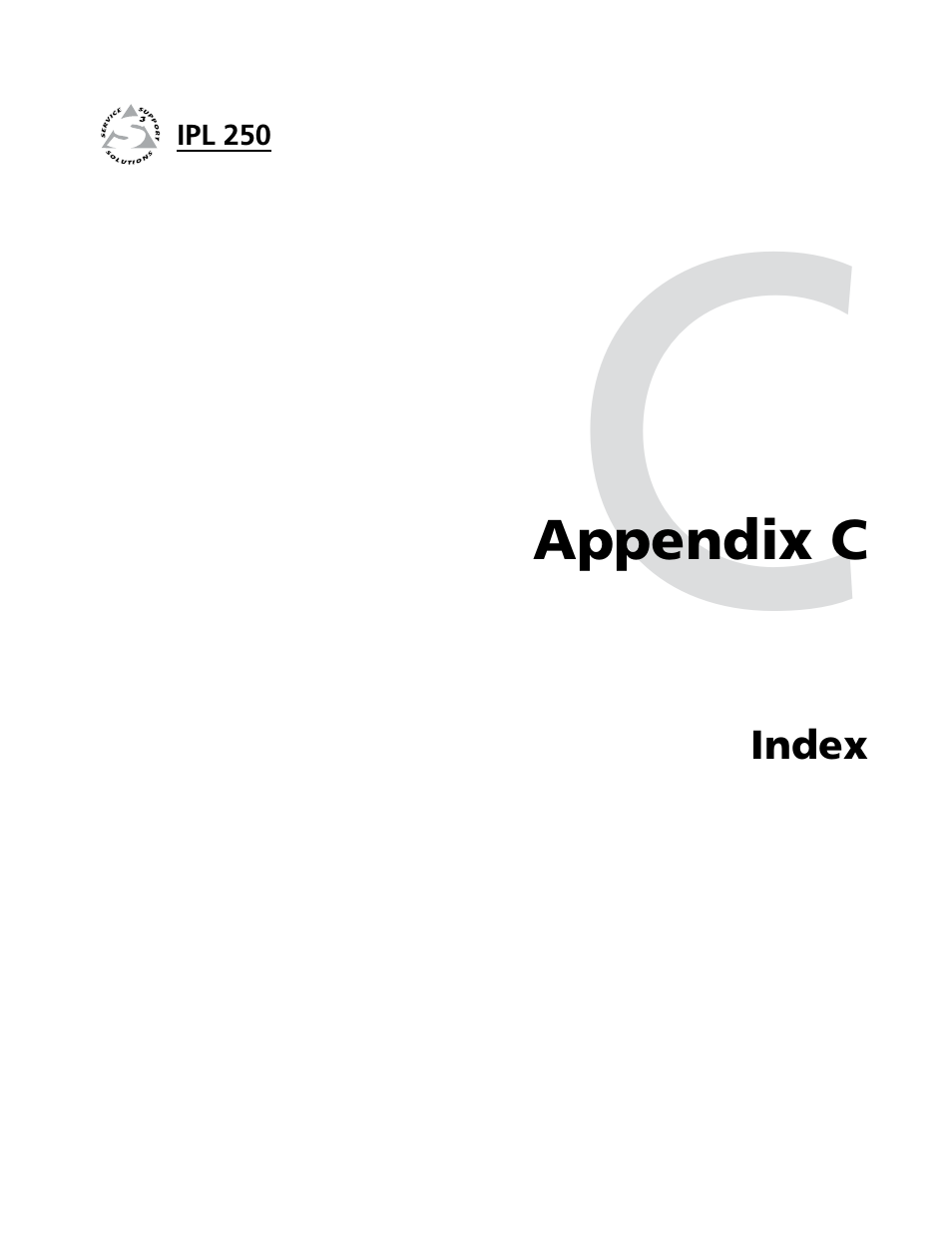 Appendix c: index, Appendix c • index | Extron Electronics IPL 250 Reference Manual User Manual | Page 103 / 109