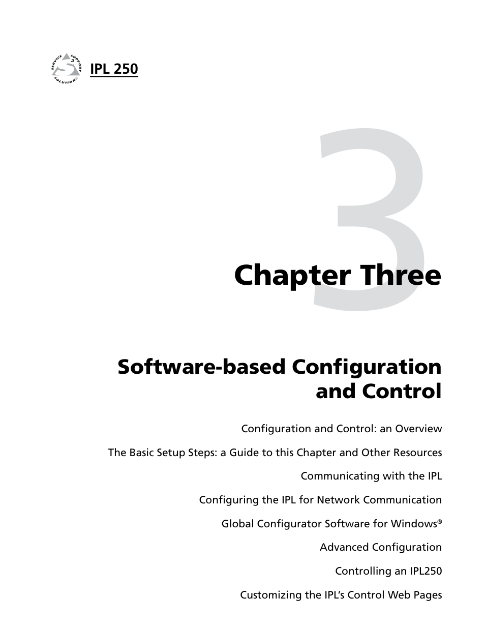 Ch. 3: software-based configuration and control, See chapter 3, “softwar | Extron Electronics IPL 250 Reference Manual User Manual | Page 27 / 109