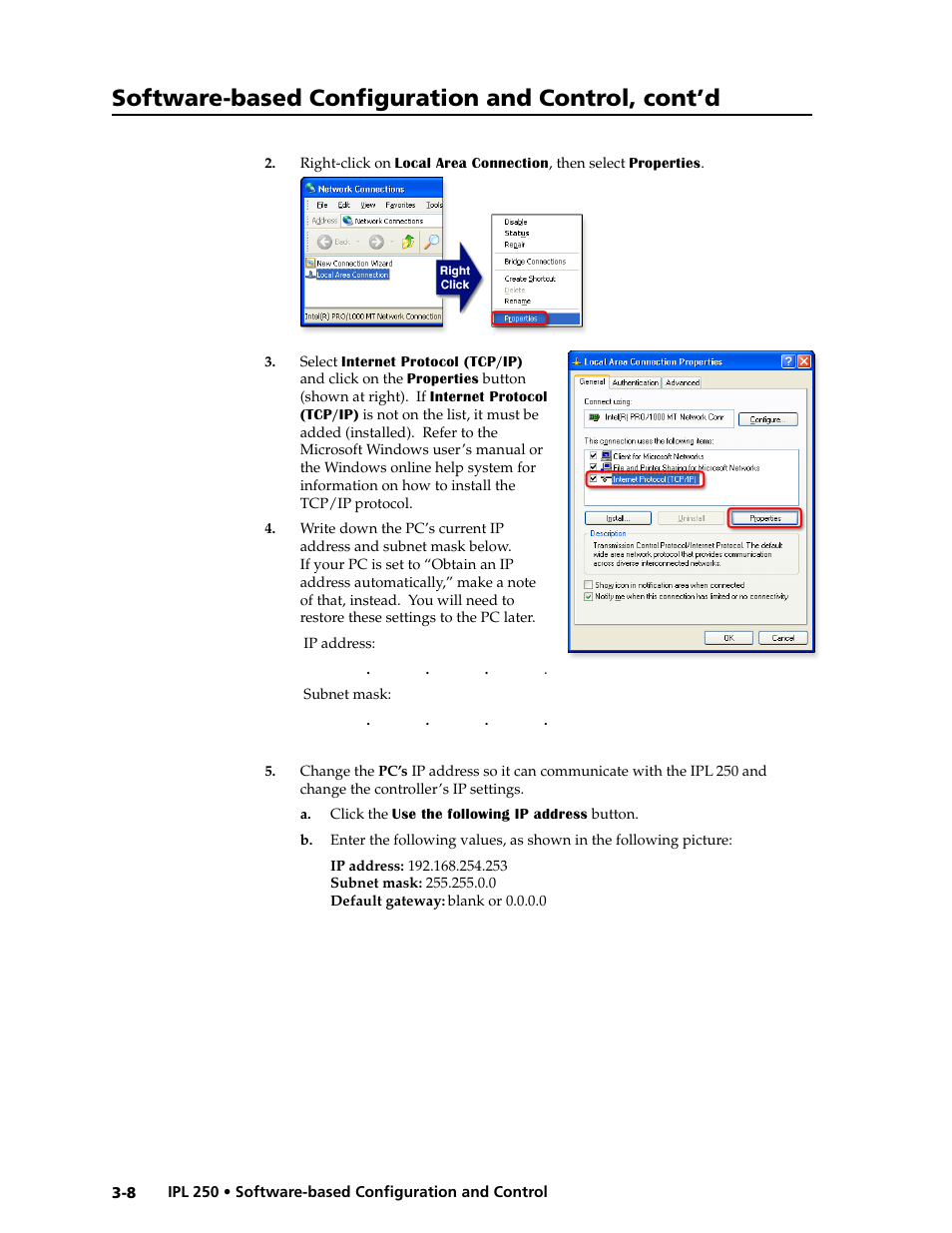 Software-based configuration and control, cont’d | Extron Electronics IPL 250 Reference Manual User Manual | Page 34 / 109