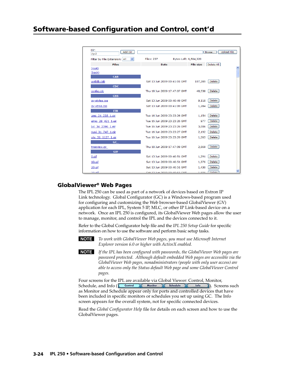 Globalviewer, Software-based configuration and control, cont’d | Extron Electronics IPL 250 Reference Manual User Manual | Page 50 / 109