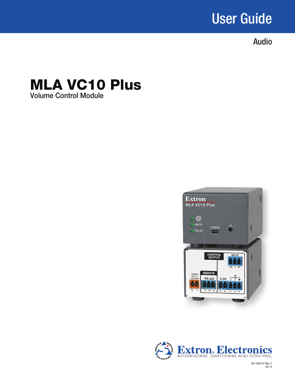 Extron Electronics MLA VC10 Plus User Guide User Manual | 45 pages