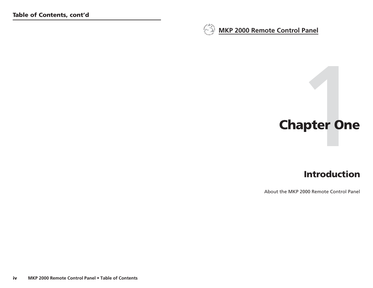 Introduction | Extron Electronics MKP 2000 User Manual | Page 7 / 43