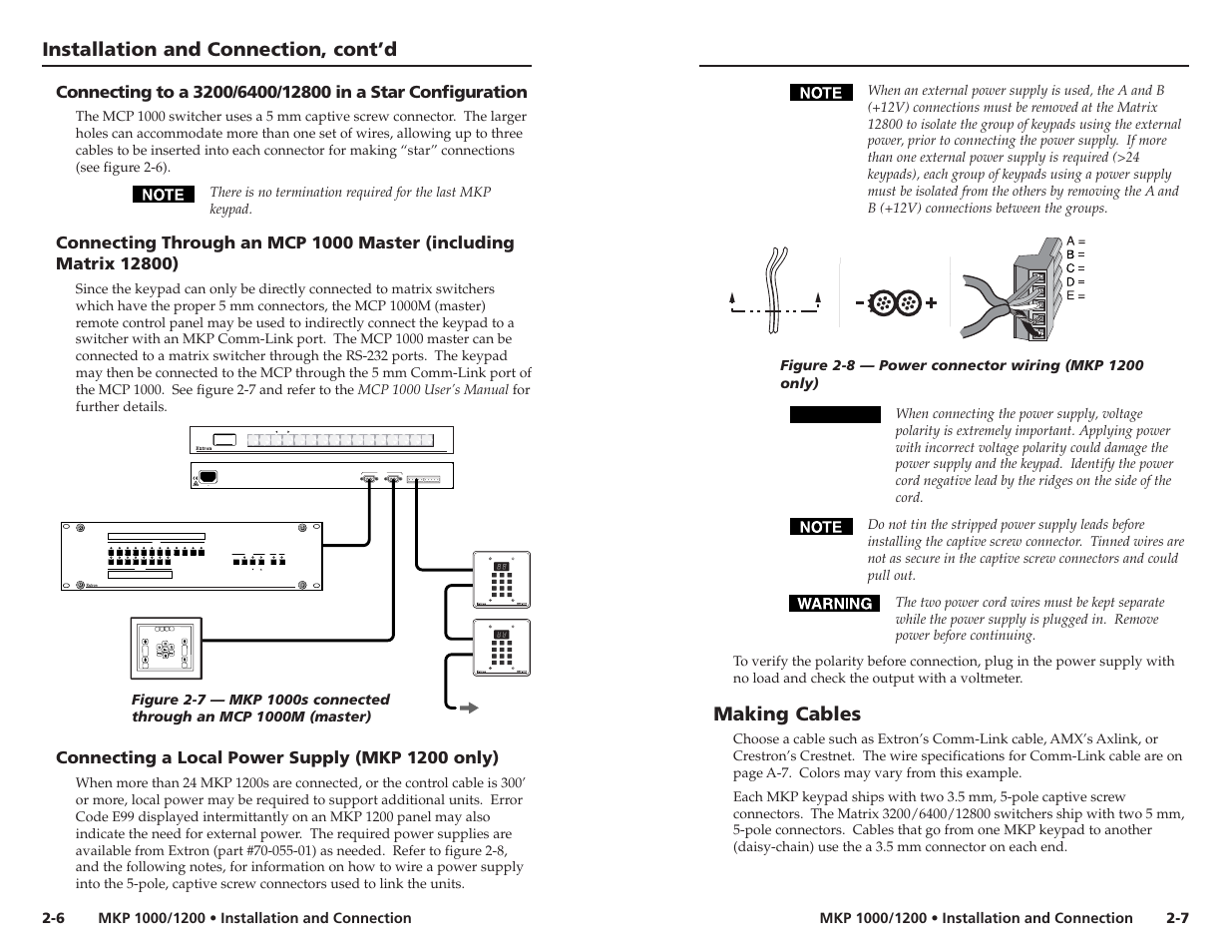 Extron Electronics MKP 1200 Keypad User Manual | Page 10 / 21