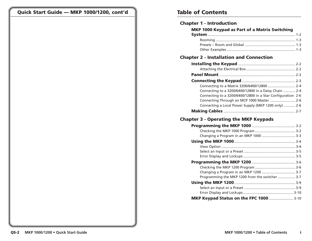 Extron Electronics MKP 1200 Keypad User Manual | Page 4 / 21